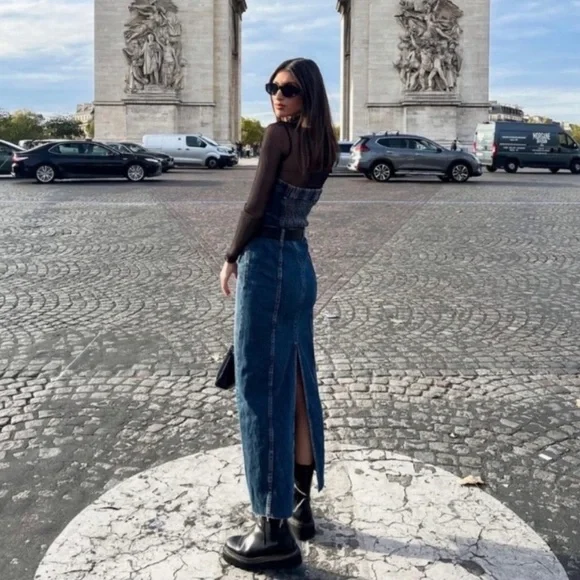 NEW Zara denim midi dress - Picture 15 of 16